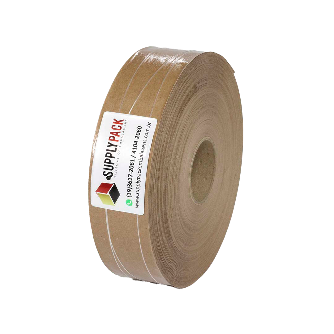 Fita Gomada com Reforco 50mm Rolo c/ aprox. 1,25 kg