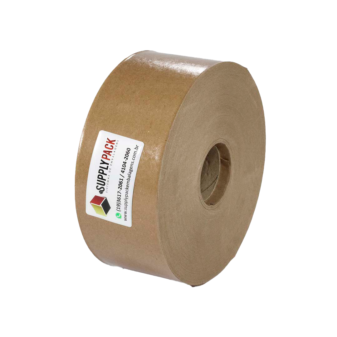 Fita Gomada Cuidado Fragil 80mm s/ Reforco aprox. 1,600 kg
