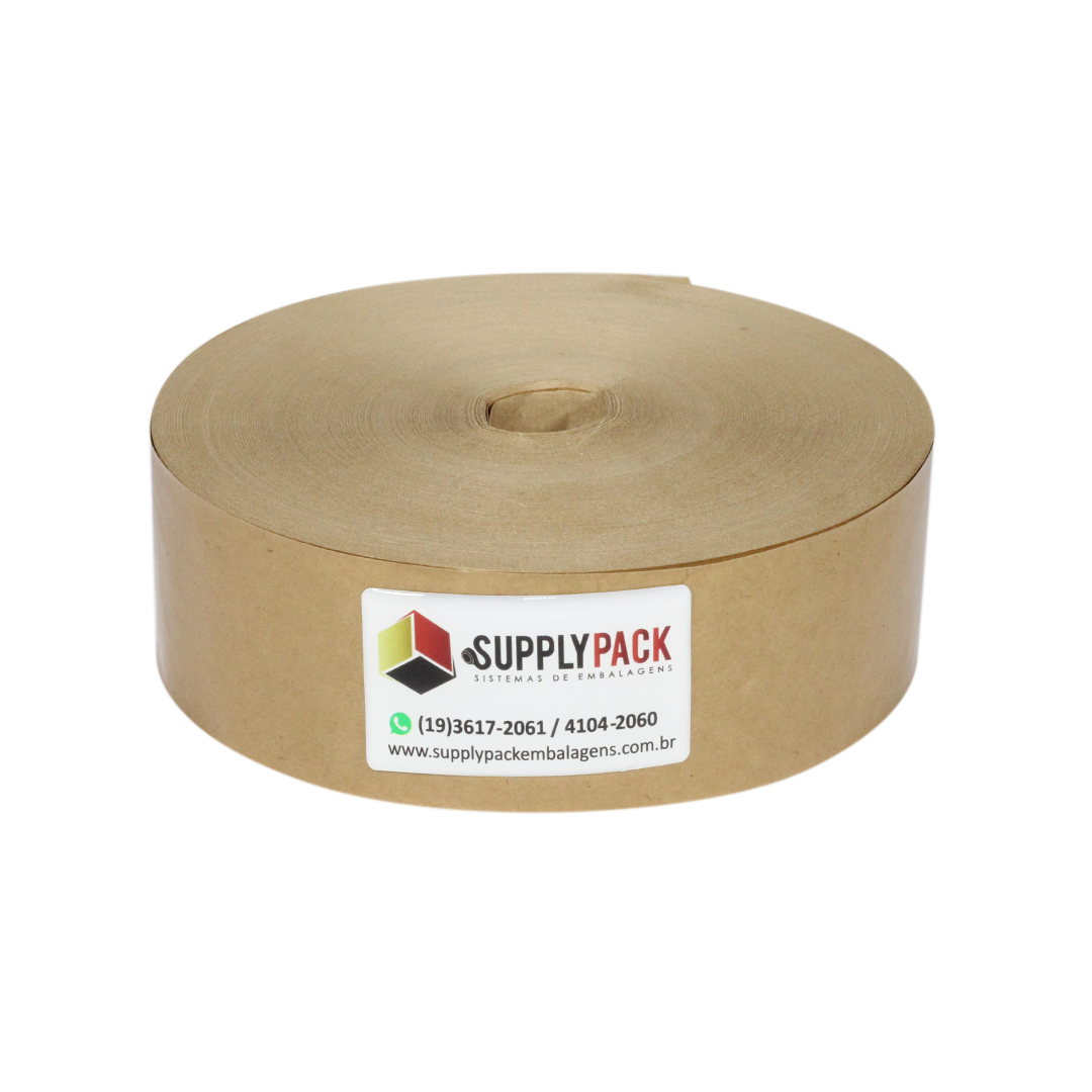 Fita Gomada sem Reforco 60mm Rolo c/ aprox. 1,42 kg