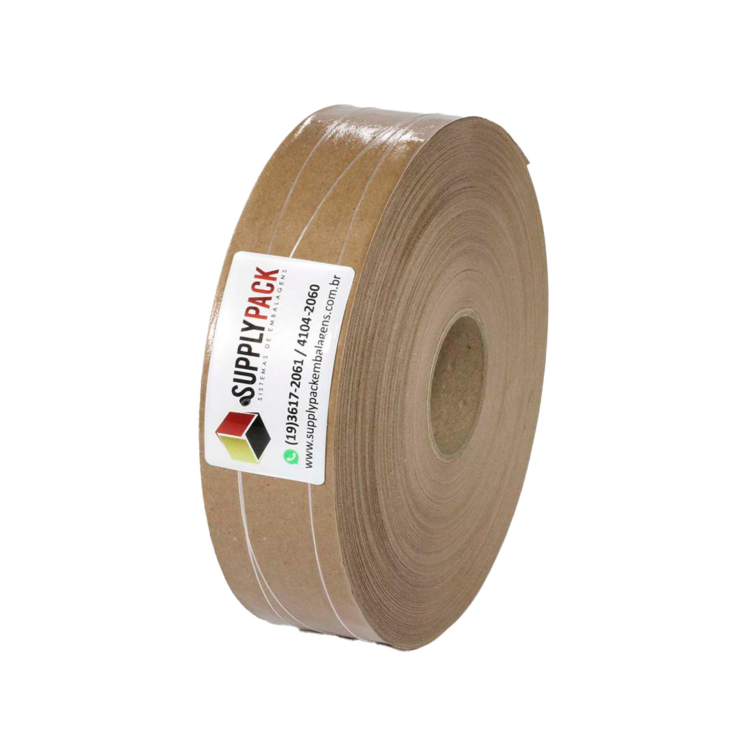 Fita Gomada com Reforco 50mm Rolo c/ aprox. 1,25 kg